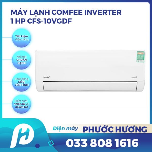 Máy Lạnh Comfee Inverter 1 Hp CFS-10VCB1