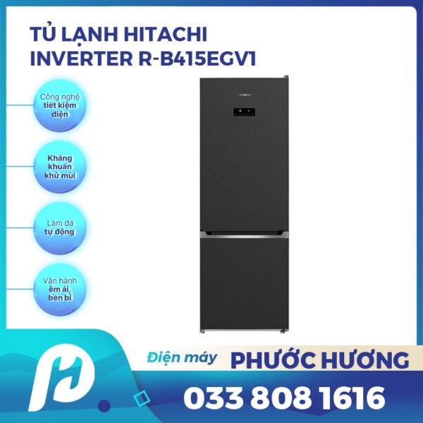 Tủ lạnh Hitachi R-B415EGV1 inverter 396 lít