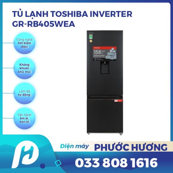 Tủ lạnh Toshiba Inverter 321 lít GR-RB405WEA-PMV(06)-MG