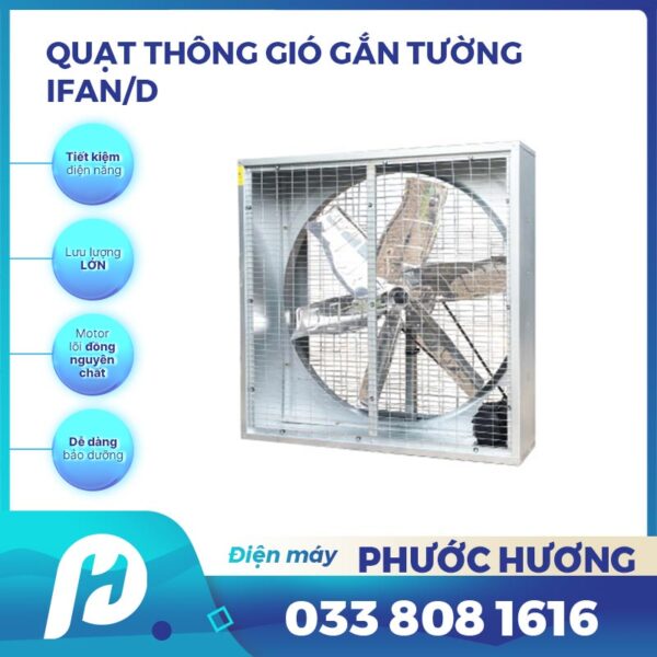 Quạt hút dạng vuông IFAN-36D