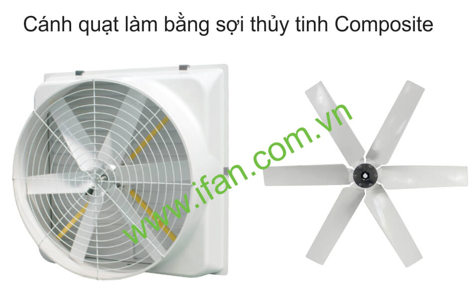 cánh quạt làm bằng sợi thủy tinh iFan composite A