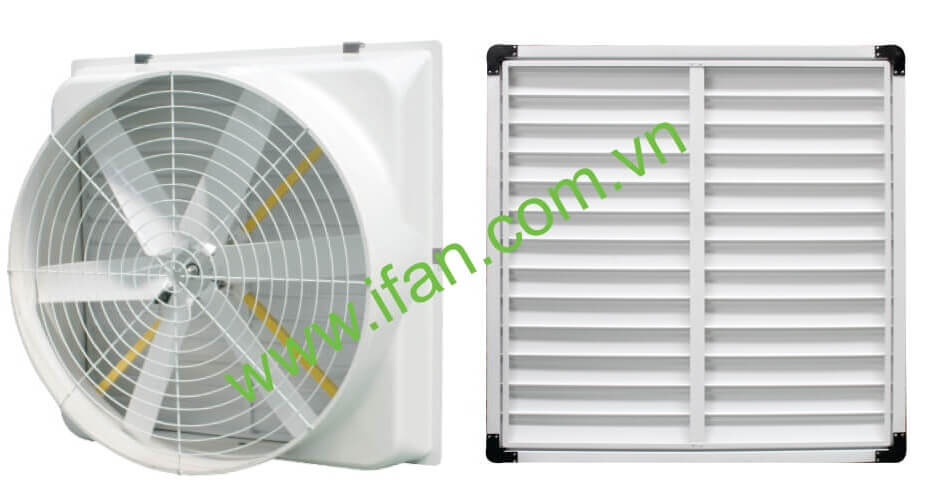 Mô tả quạt thông gió dạng loa composite iFan-A