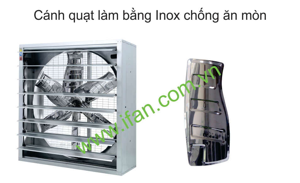 Quạt thông gió công nghiệp iFan/A cánh inox