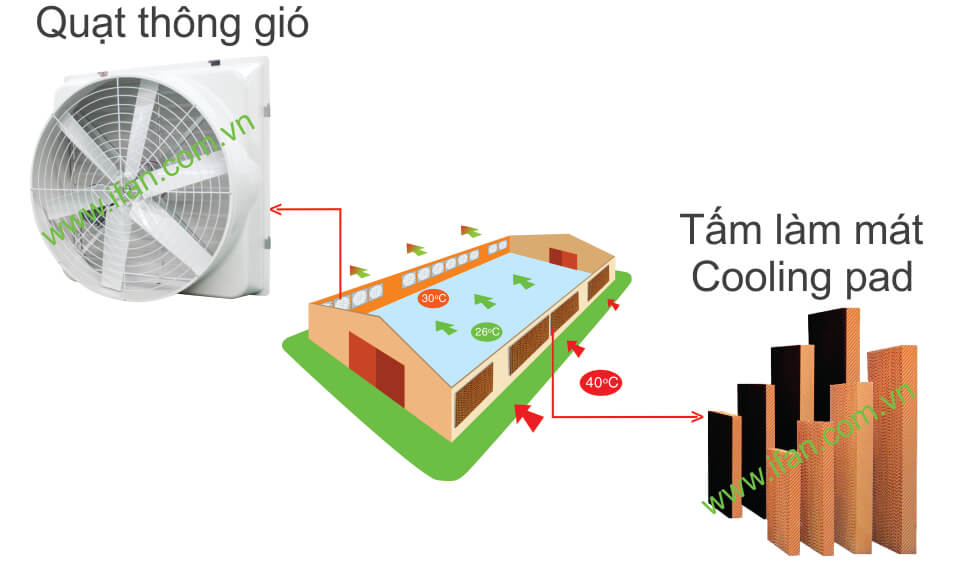 Quạt thông gió dạng loa iFan-C giúp làm mát 